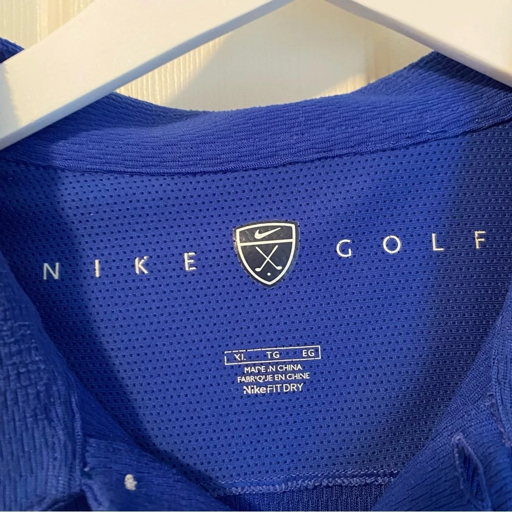 Men’s Nike Golf Blue‎ Short Sleeve Polo Shirt Size XL